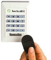 STAND-ALONE PROX READER w/ KEYPAD, BEIGE, 9-14VDC - Readers